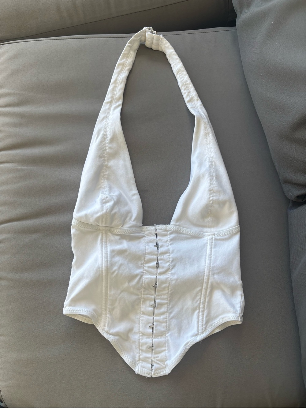 White Fox Boutique Corset Halter Top